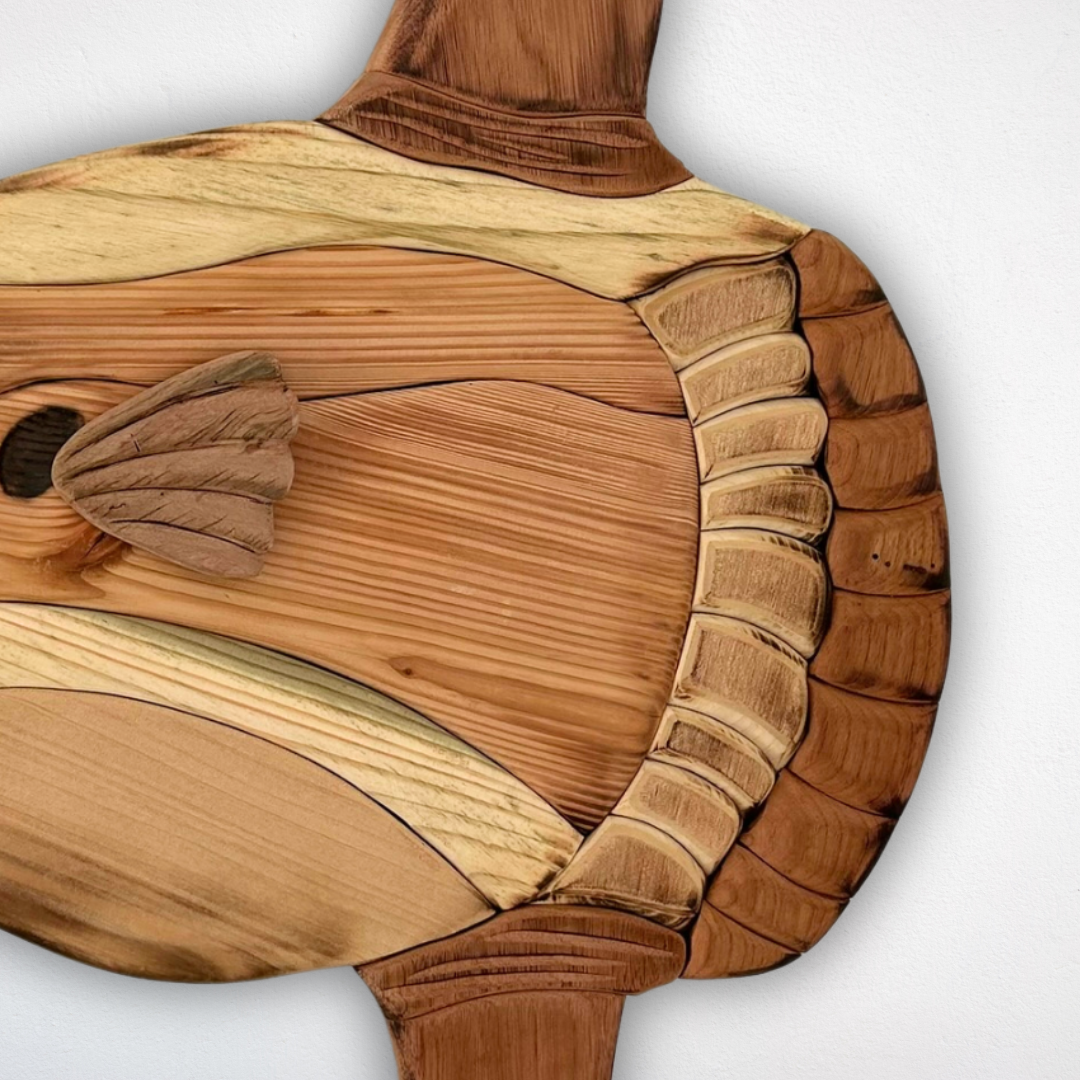 Wooden Mola Mola Sculpture