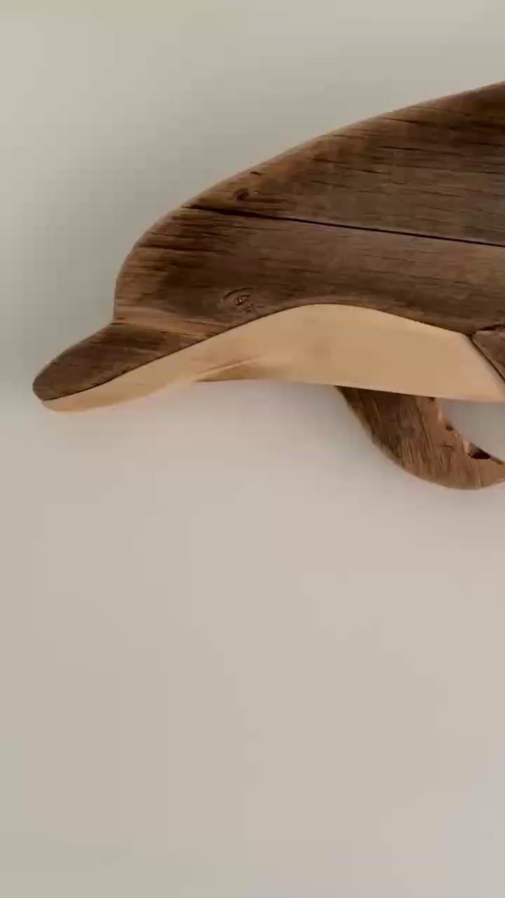 Sunny the Dolphin Sculpture 142 Wooden Heart video